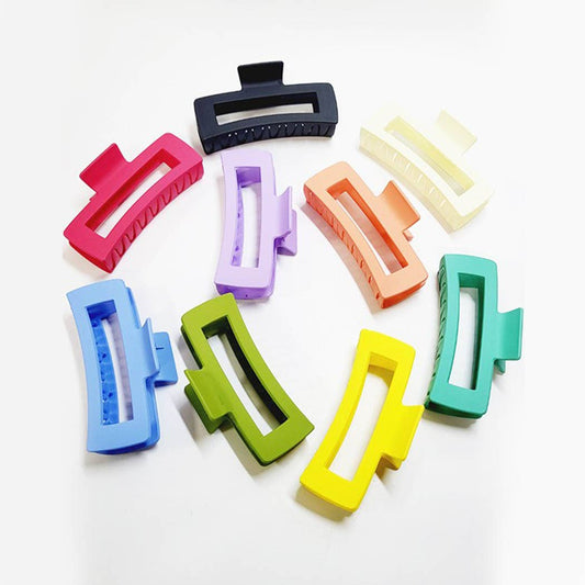 Large Size Matte Color Hair Claw Clip
