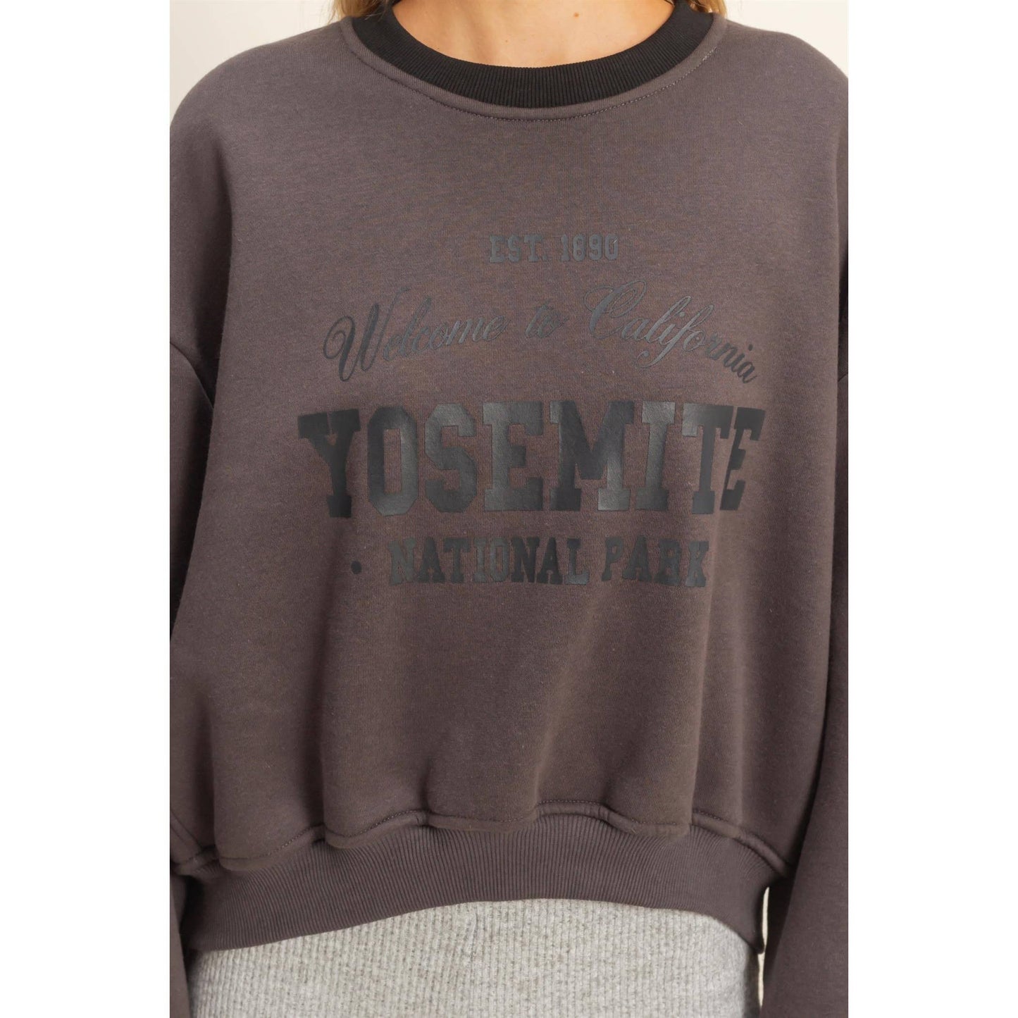 Vintage-Inspired Yosemite Crewneck Top