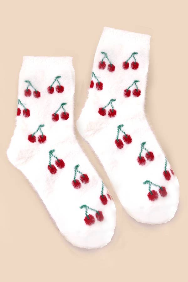 Warm Chinlon Soft Fleece Fuzzy Socks