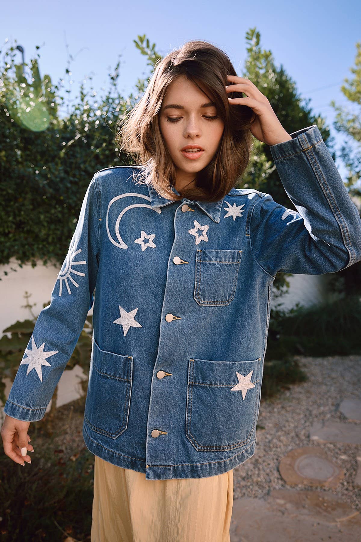 Embroidered Denim Jacket