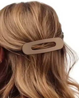 Oval Lay Down Flat Hair Claw Clips