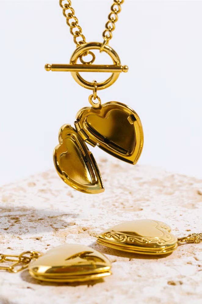 Locket Necklace - 18k Stainless Steel Tarnish Free