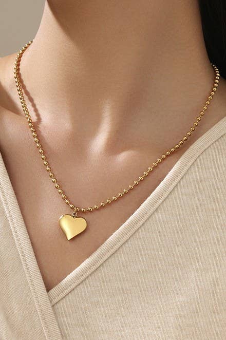 Heart Necklace | 18k Stainless Steel Tarnish Free