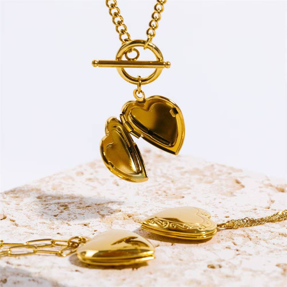 Locket Necklace - 18k Stainless Steel Tarnish Free