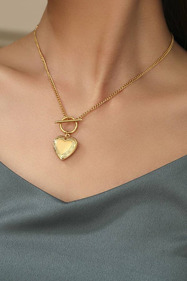 Locket Necklace - 18k Stainless Steel Tarnish Free