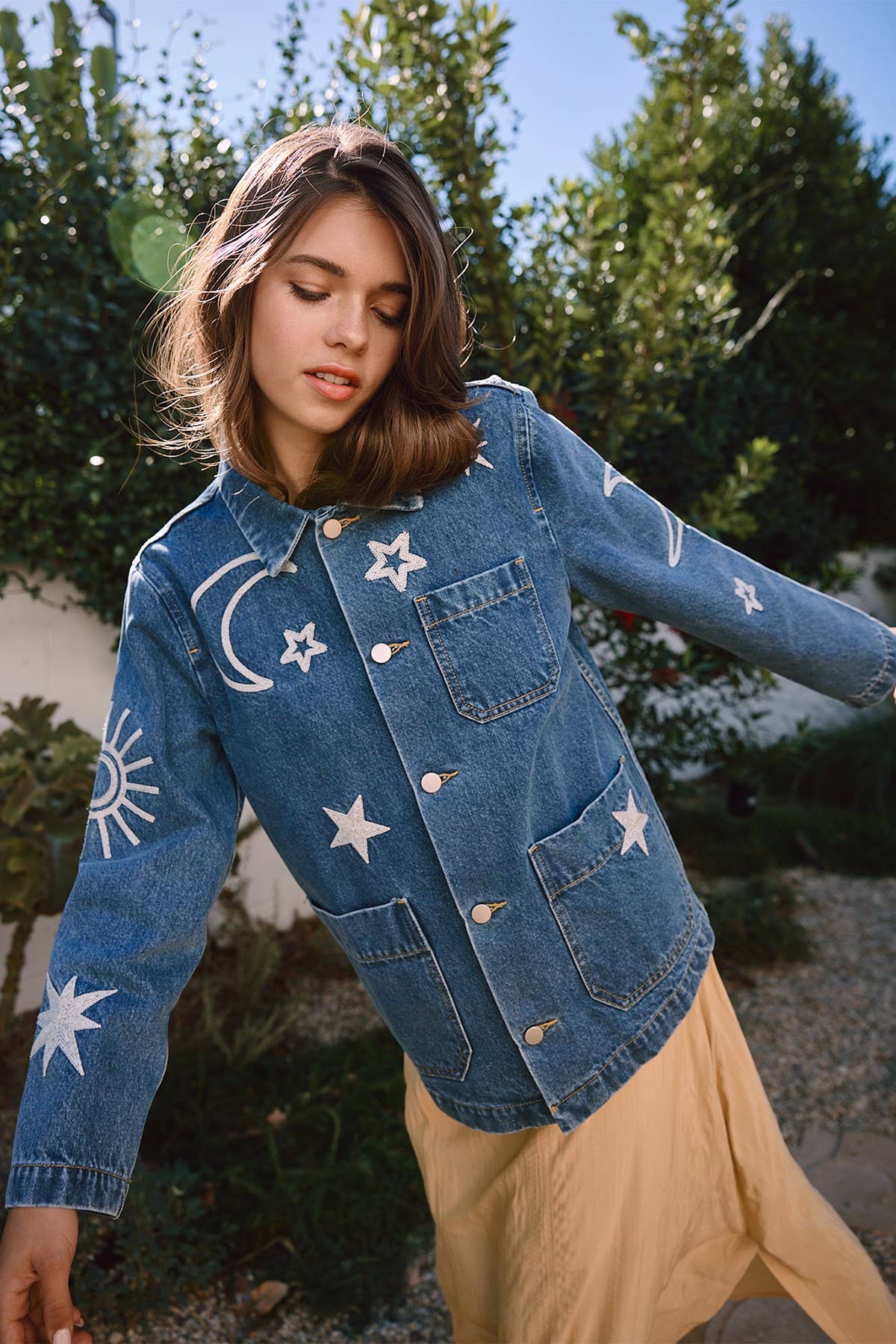 Embroidered Denim Jacket