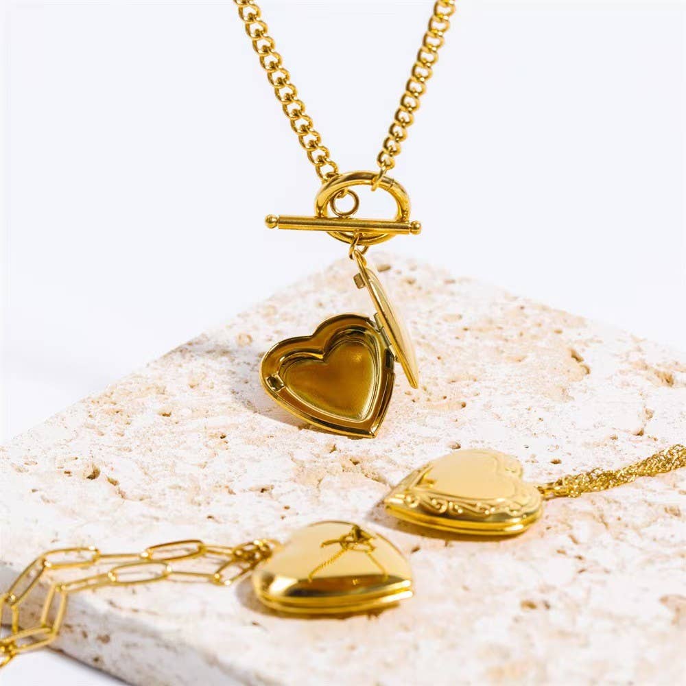 Locket Necklace - 18k Stainless Steel Tarnish Free