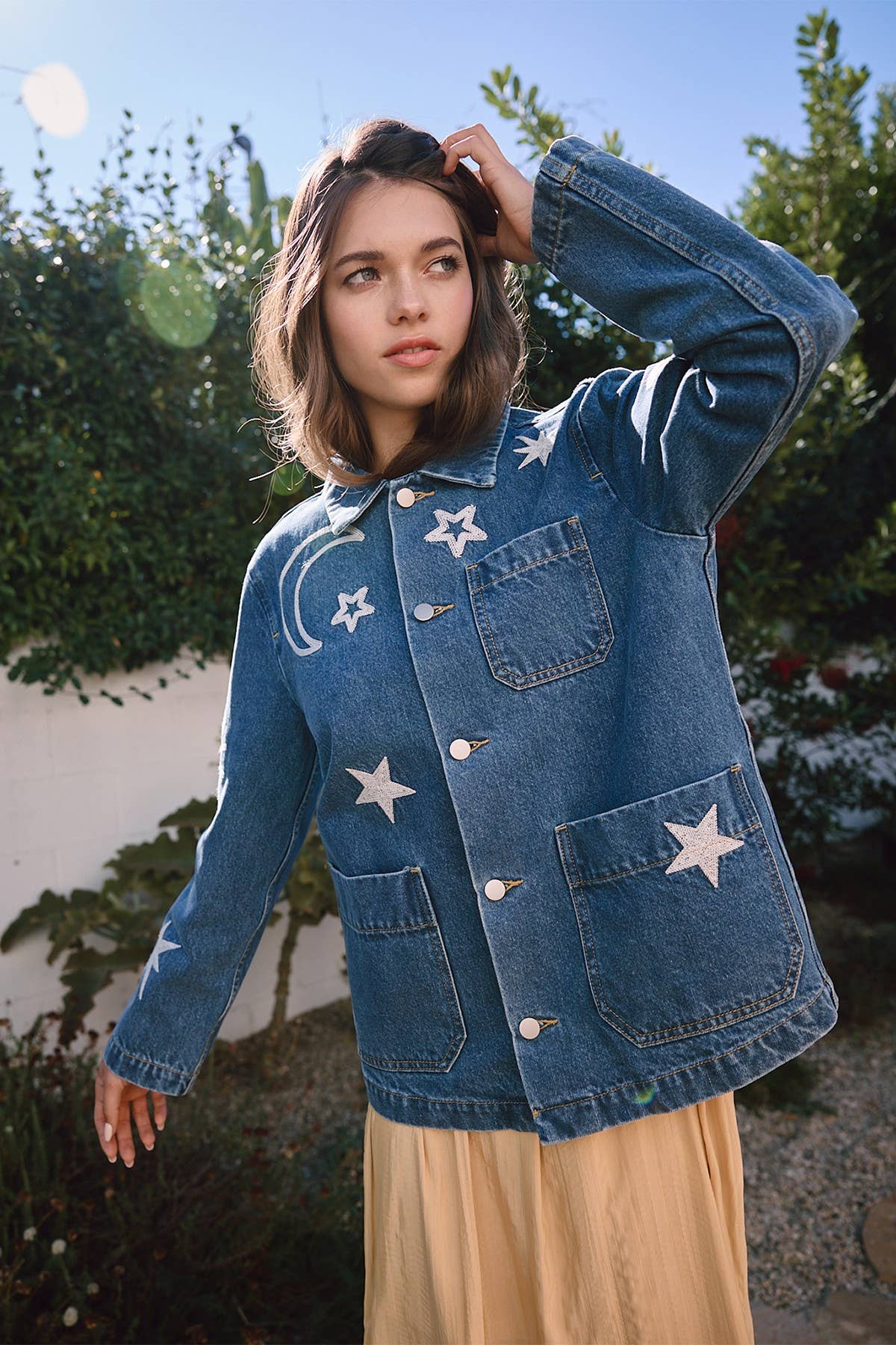 Embroidered Denim Jacket