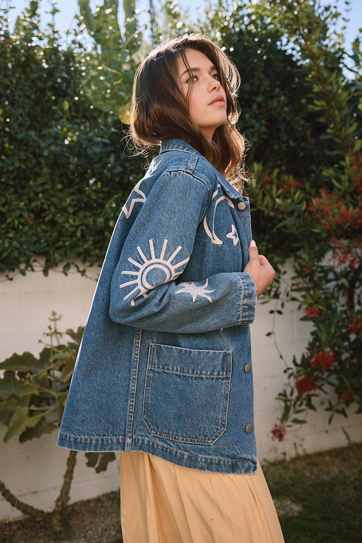 Embroidered Denim Jacket