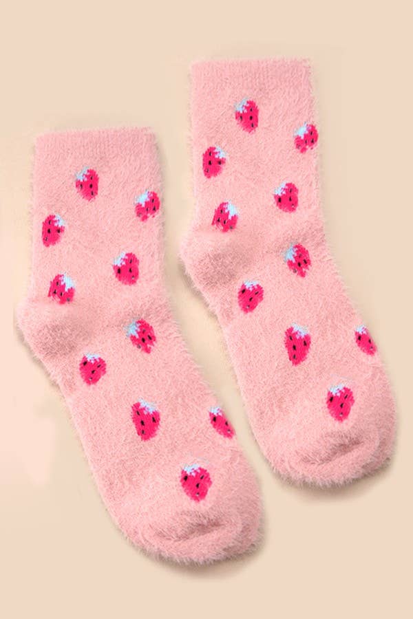 Warm Chinlon Soft Fleece Fuzzy Socks