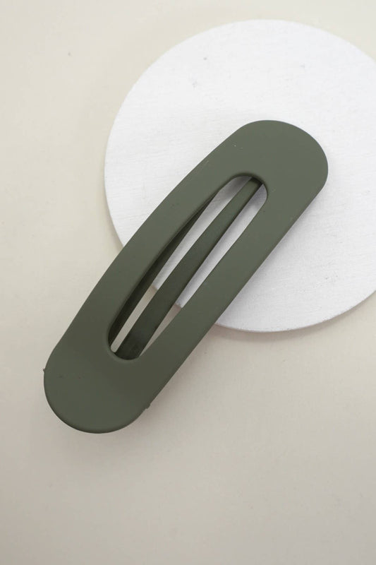Oval Lay Down Flat Hair Claw Clips