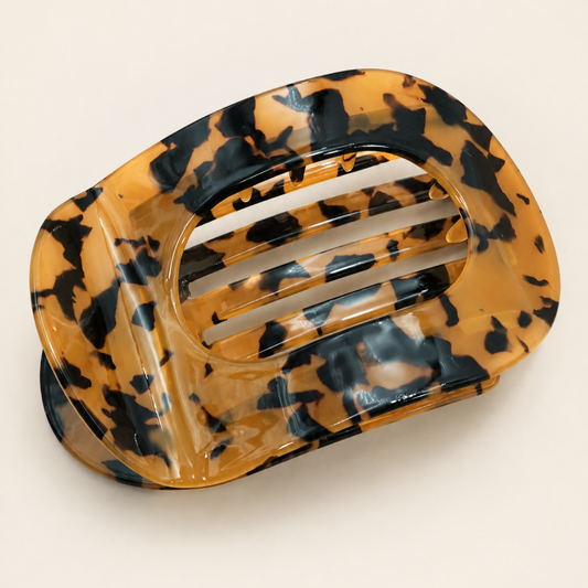 Jumbo Lay Flat Oval Hair Claw Clips