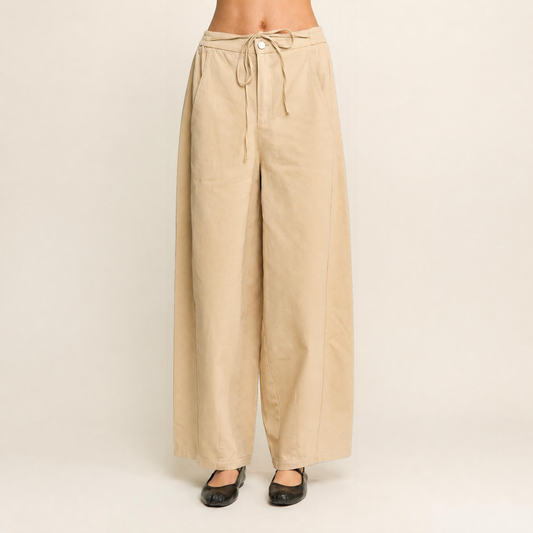 Wide Leg Drawstring Pants