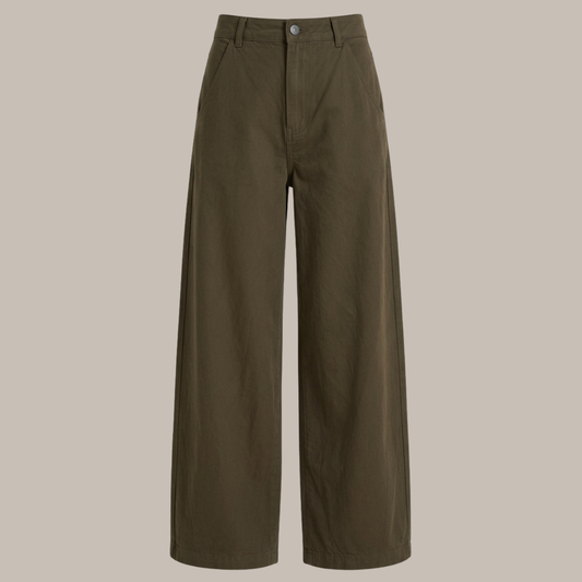 High Rise Wide Leg Relaxed Pants