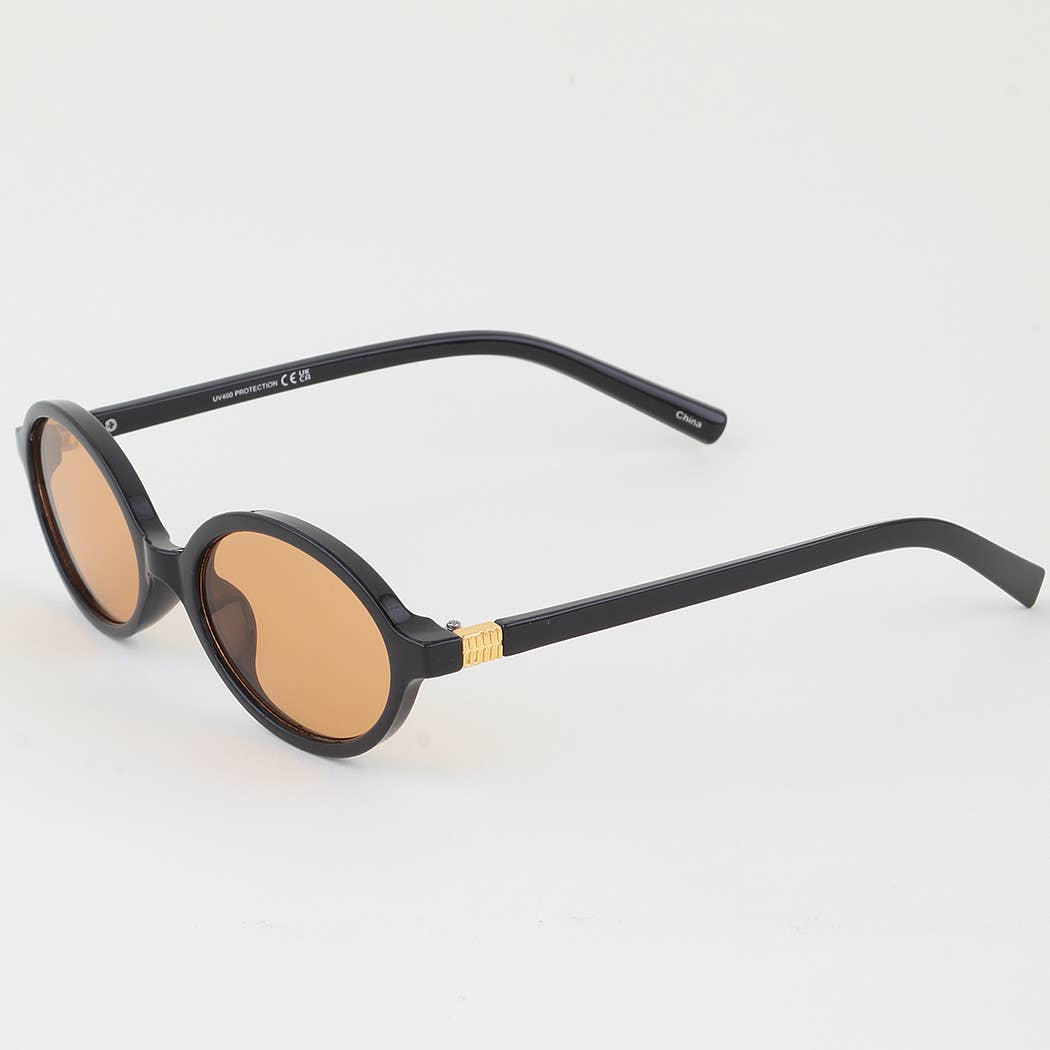 Modern Bright Tinted Round Sunglasses