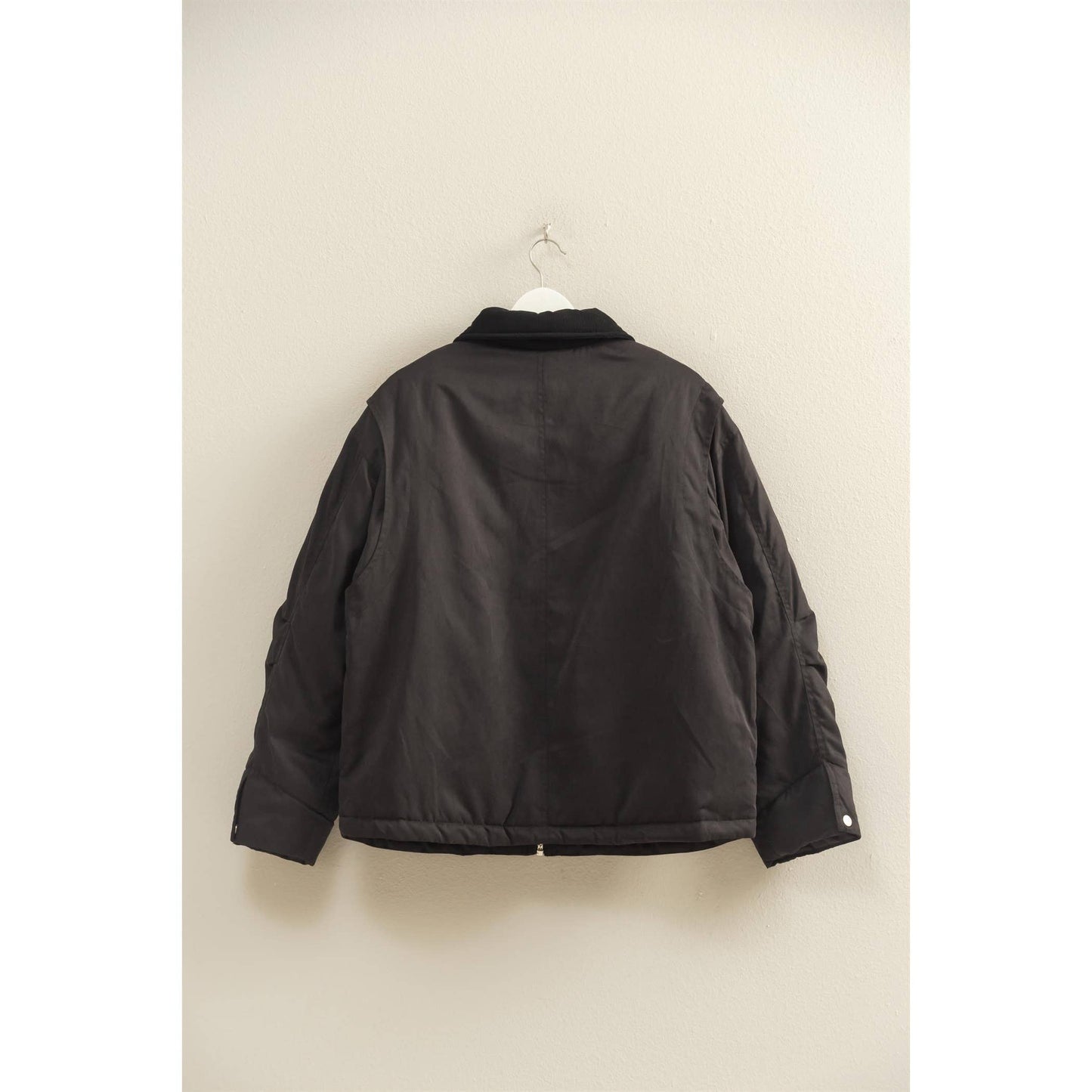Zip-Front Puffer Barn Jacket