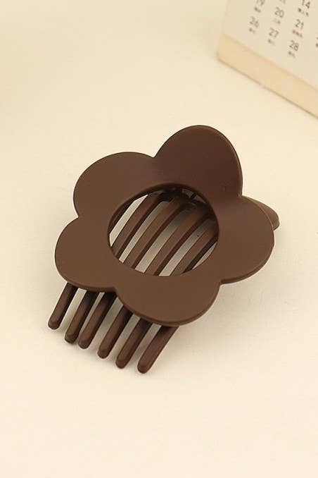 Lay Flat Flower Hair Claw Clips for Secure Styling