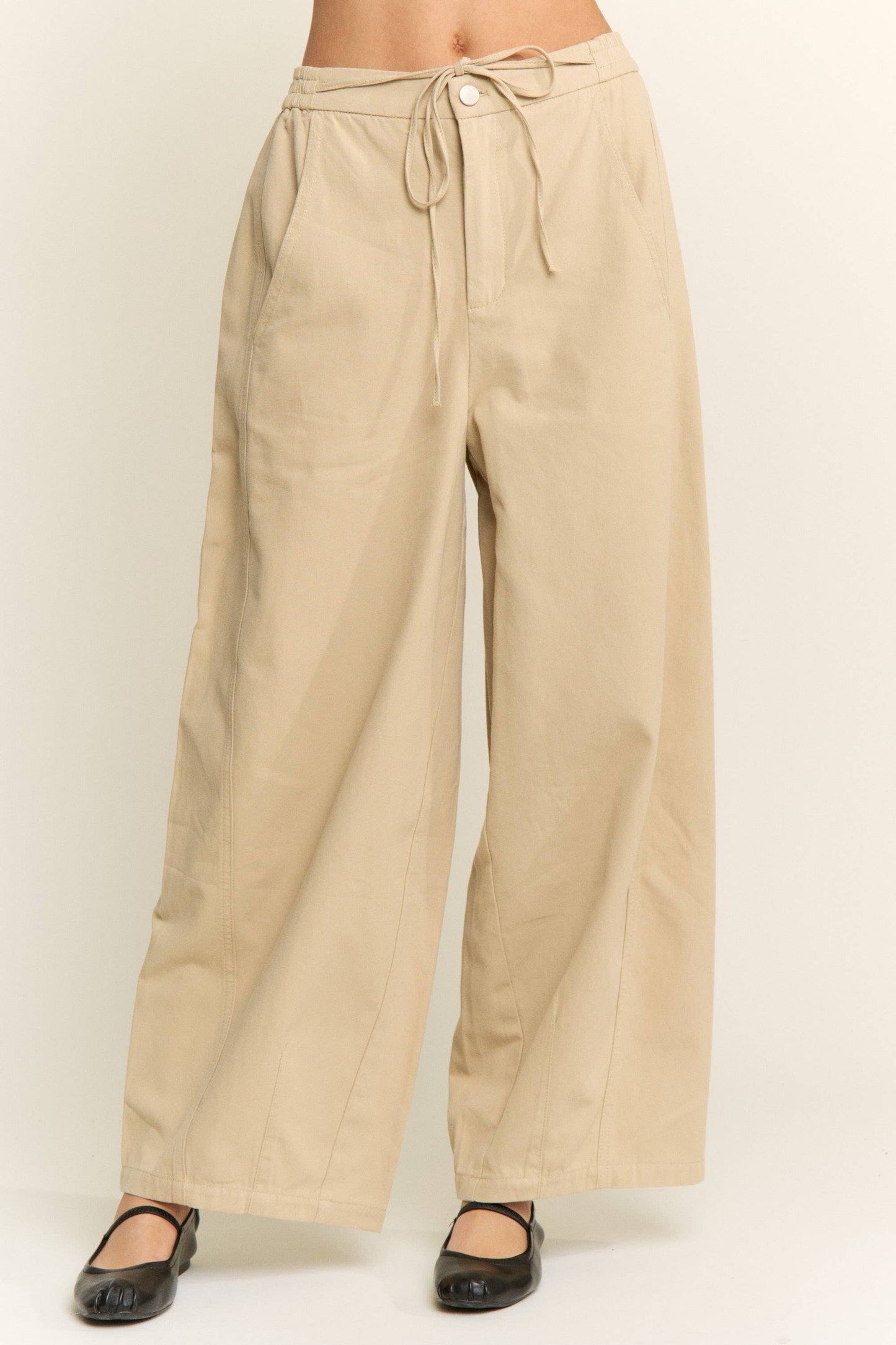 Wide Leg Drawstring Pants
