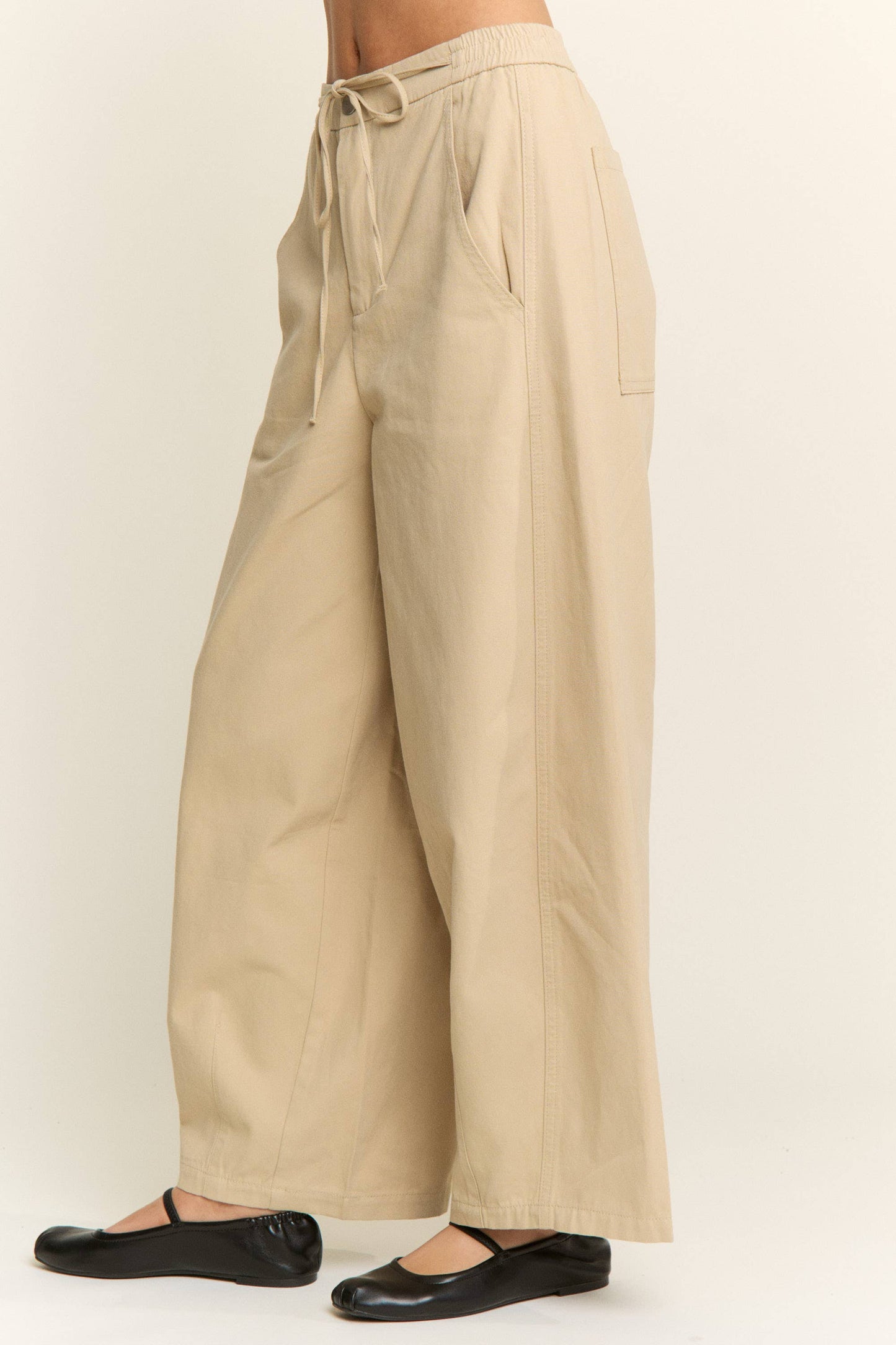 Wide Leg Drawstring Pants