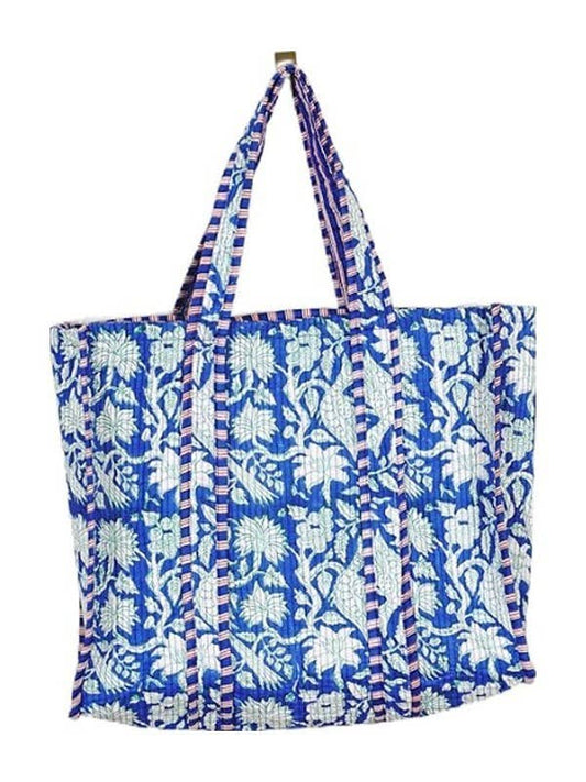 Organic Reversible Quilted Tote Bag