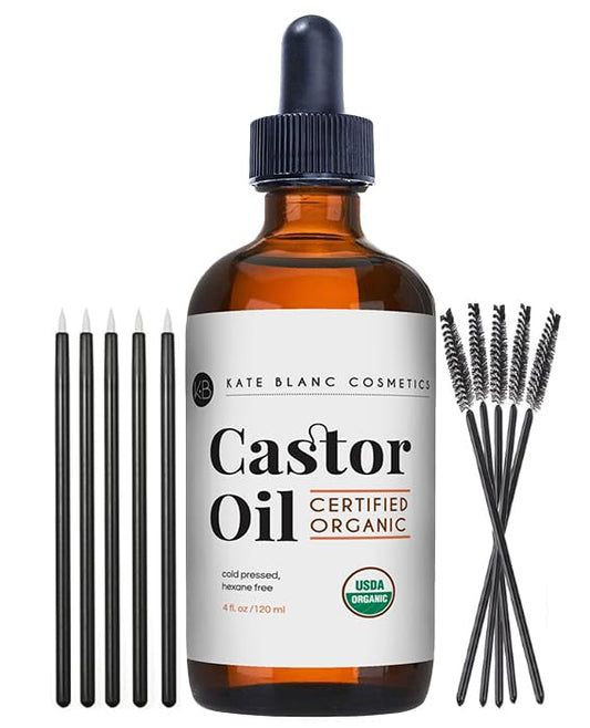 Castor Oil Organic (4oz), 100% Pure
