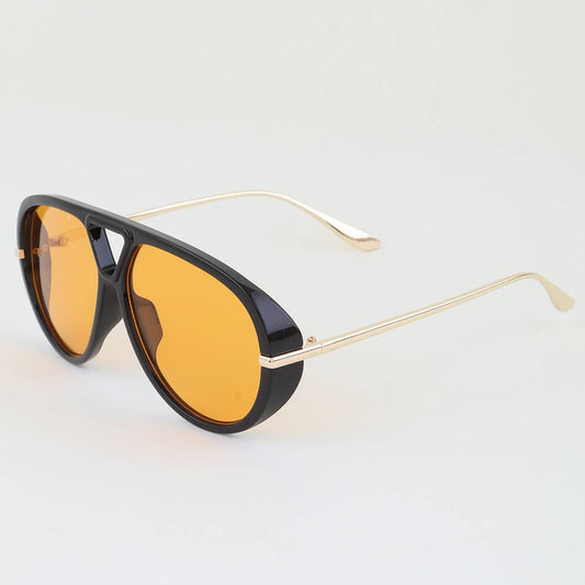 Minimal Round Aviator Sunglasses