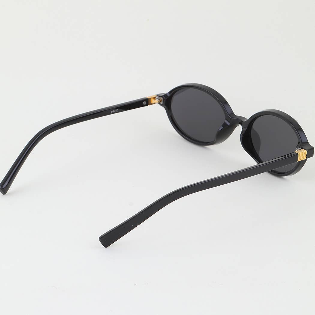 Modern Bright Tinted Round Sunglasses