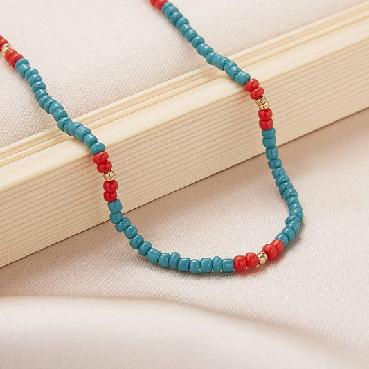 Summer Beach Single Beaded Necklace