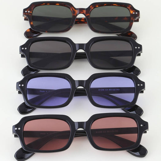 Double Bolted Classic Tinted Sunglasses