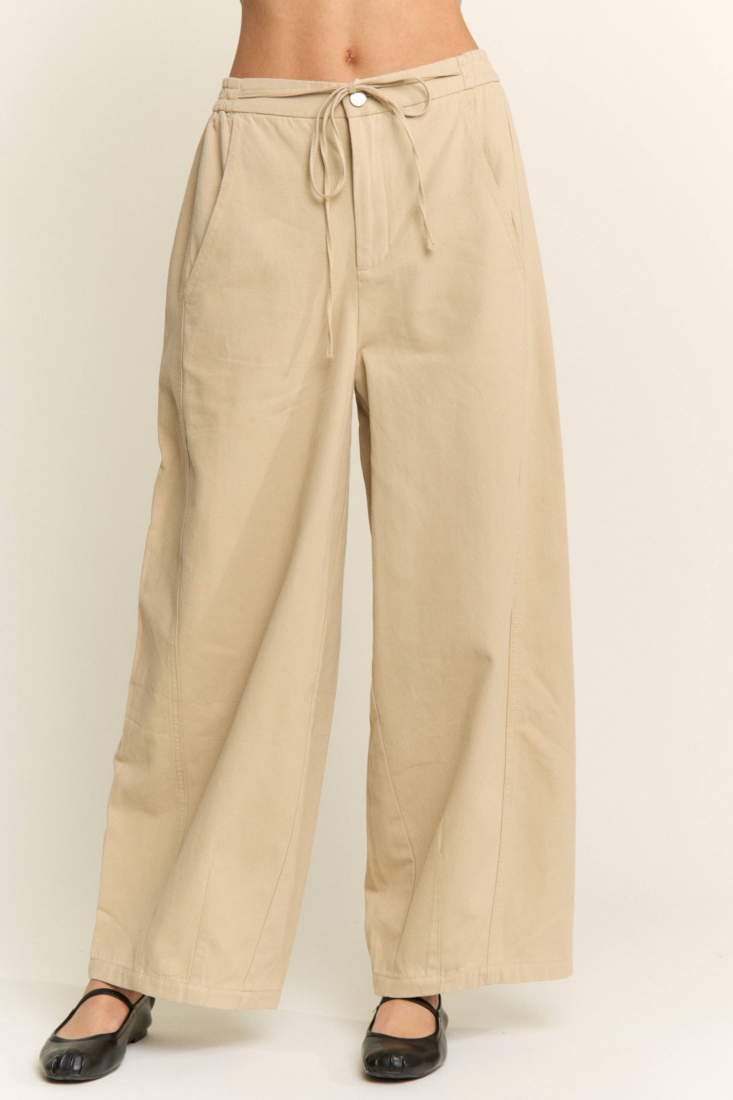 Wide Leg Drawstring Pants
