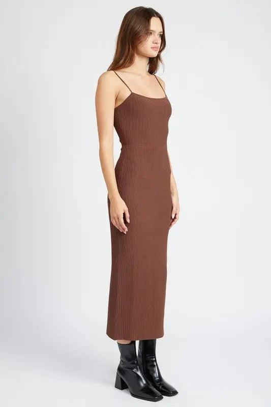 MAXI KNIT RIB DRESS - Sneaky Kiki’s