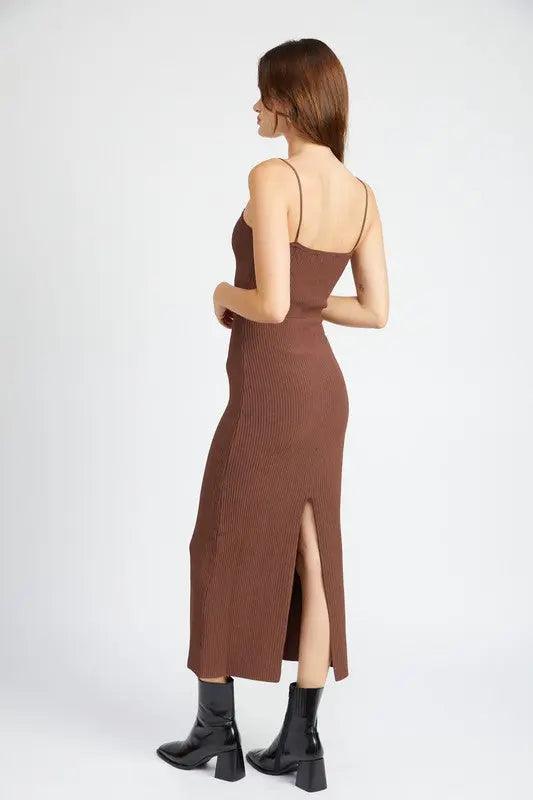 MAXI KNIT RIB DRESS - Sneaky Kiki’s