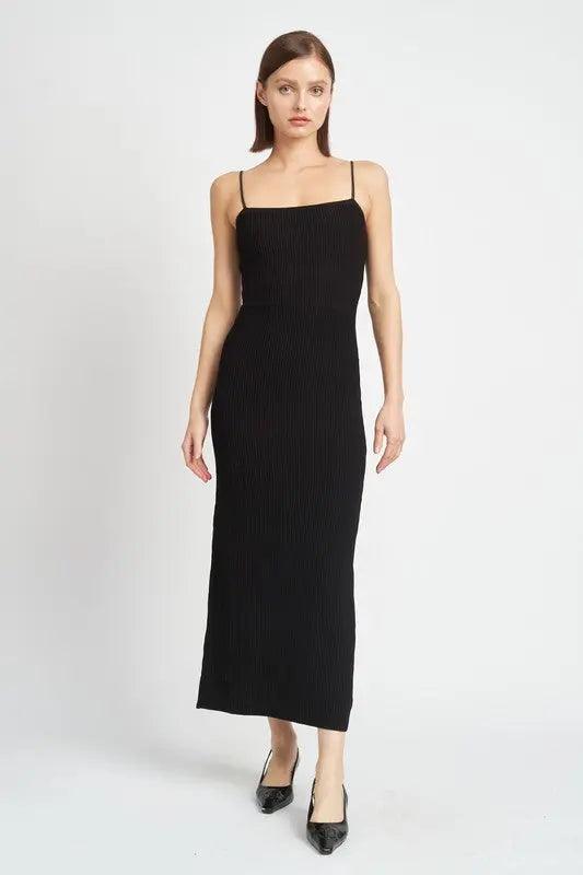 MAXI KNIT RIB DRESS - Sneaky Kiki’s