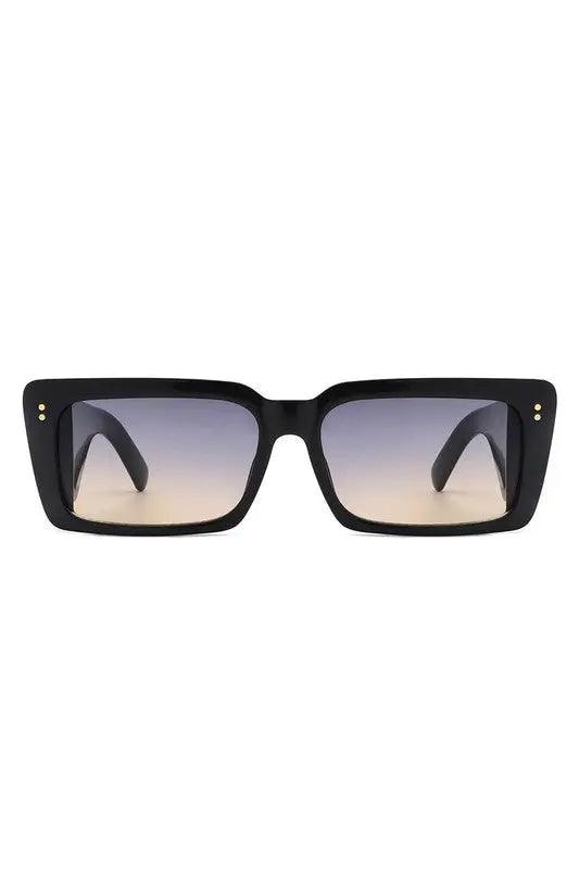 Rectangle Retro Tinted Chunky Sunglasses - Sneaky Kiki’s