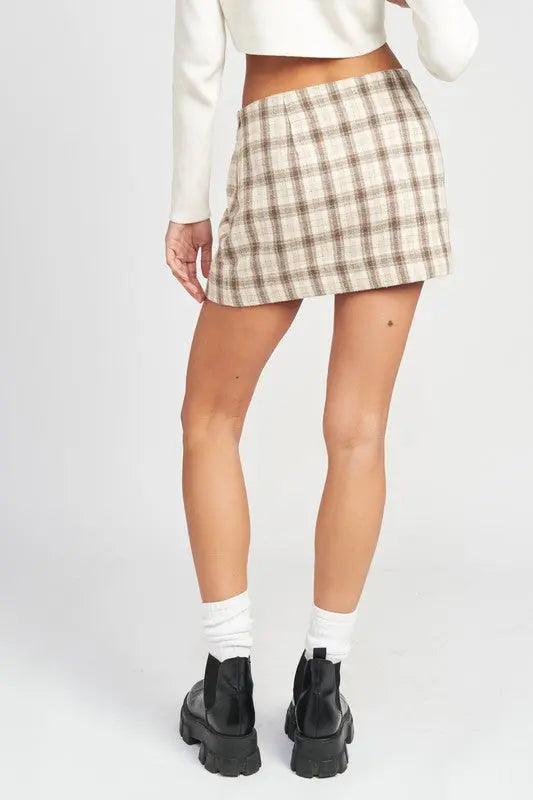 SQUARE PRINTED MINI SKIRT - Sneaky Kiki’s